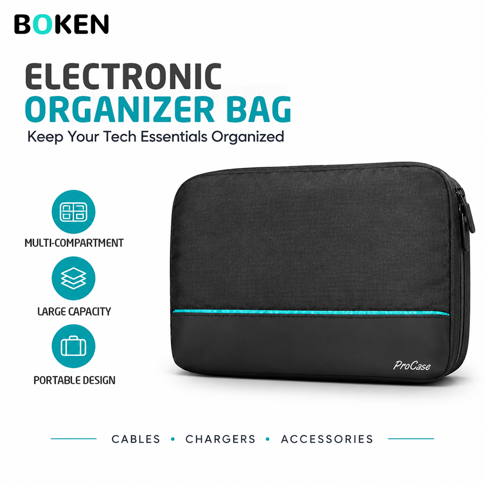 Tech Accessories Organizer Pouch - Bolsa organizadora para dispositivos electrónicos de