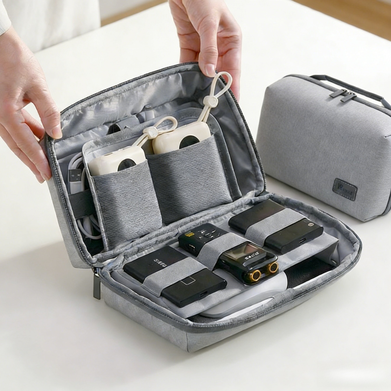 Tech Accessories Organizer Pouch - Estuche de viaje organizador de electrónica,