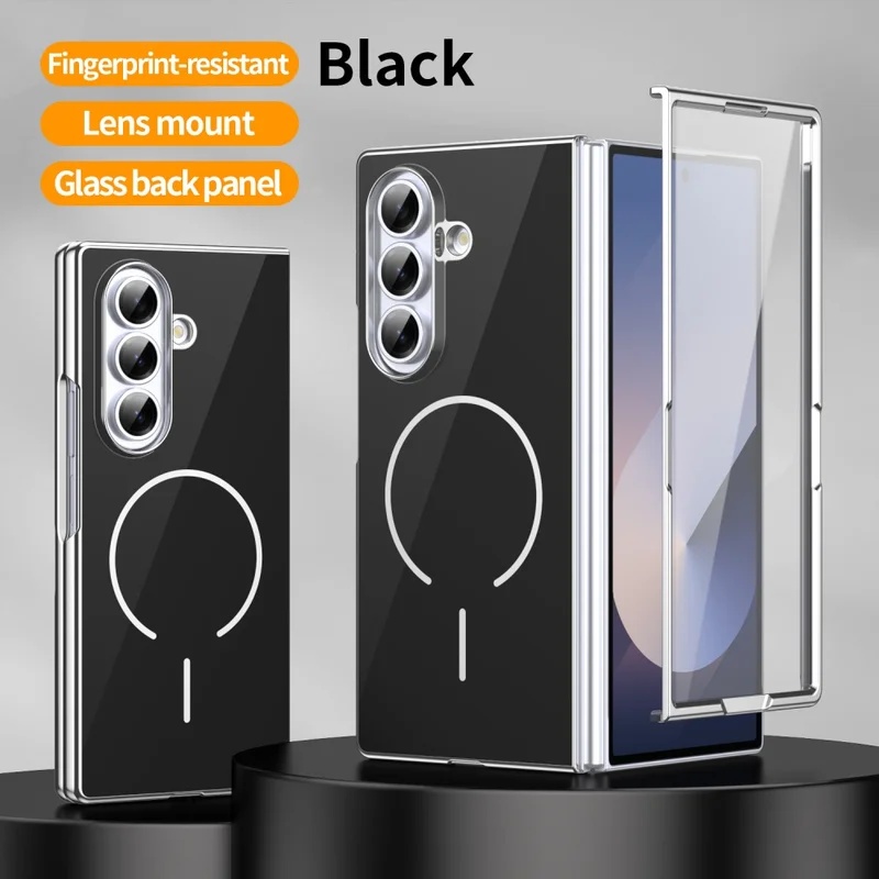 Tech Accessories Phone - Funda Magnética Plegable de Vidrio para