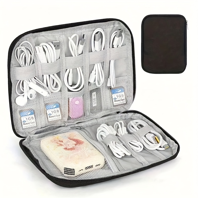Tech Accessories Organizer Pouch - Organizador de Cables de Viaje de