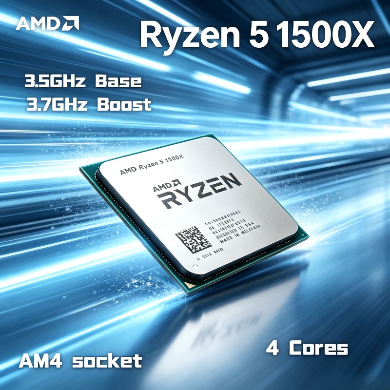 Amd Cpu Ryzen 5 - Procesador CPU de 4 núcleos y