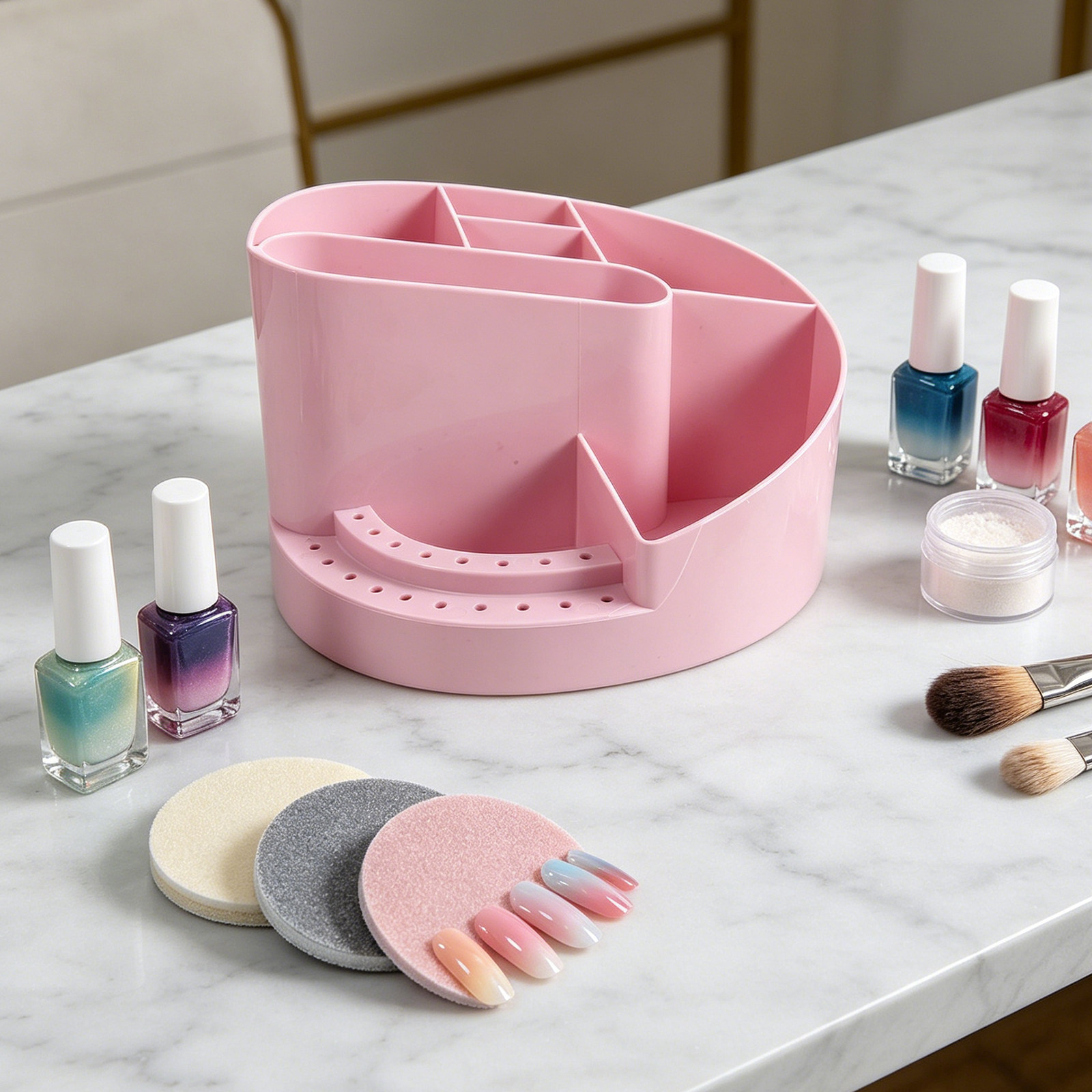 Tech Accessories Desk - Caja Organizadora de Uñas con 7