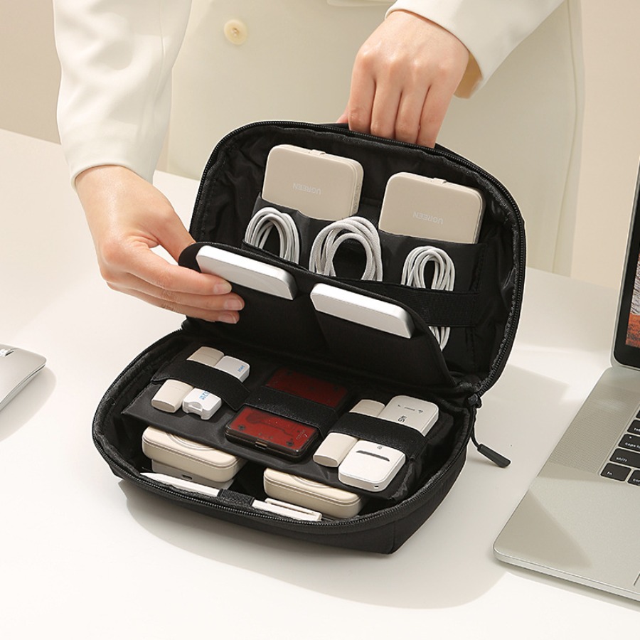 Tech Accessories Phone - Organizador de Cables Portátil para Viajes,