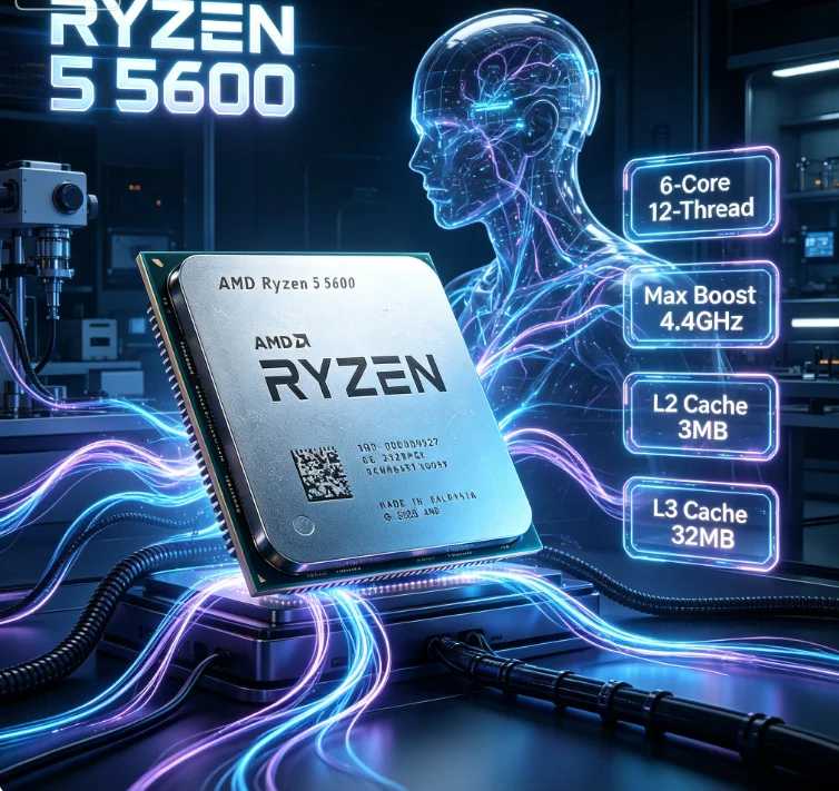 CPU AMD Ryzen 5 5600 R5 5600 V - Amd Cpu Ryzen 5 reseña y precio