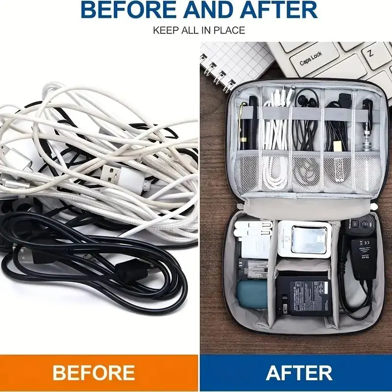 Estuche organizador de tecnolo - Tech Accessories Organizer Pouch reseña y precio