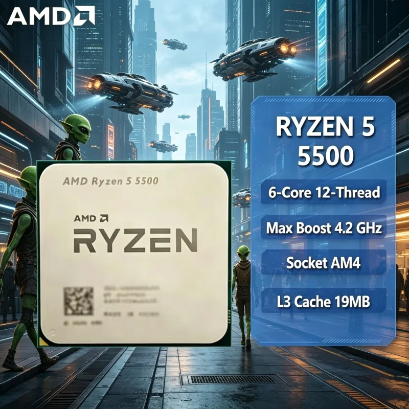 CPU AMD Ryzen 5 5500 Económico - Amd Cpu Ryzen 5 reseña y precio